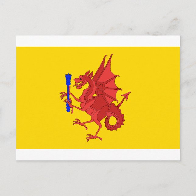 Postal Bandera de somerset (Anverso)