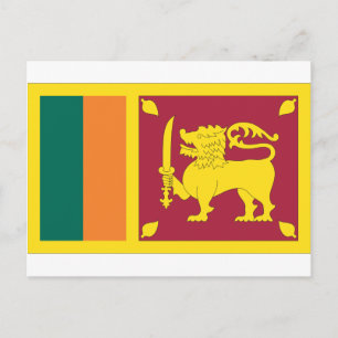 Postal Bandera de Sri Lanka