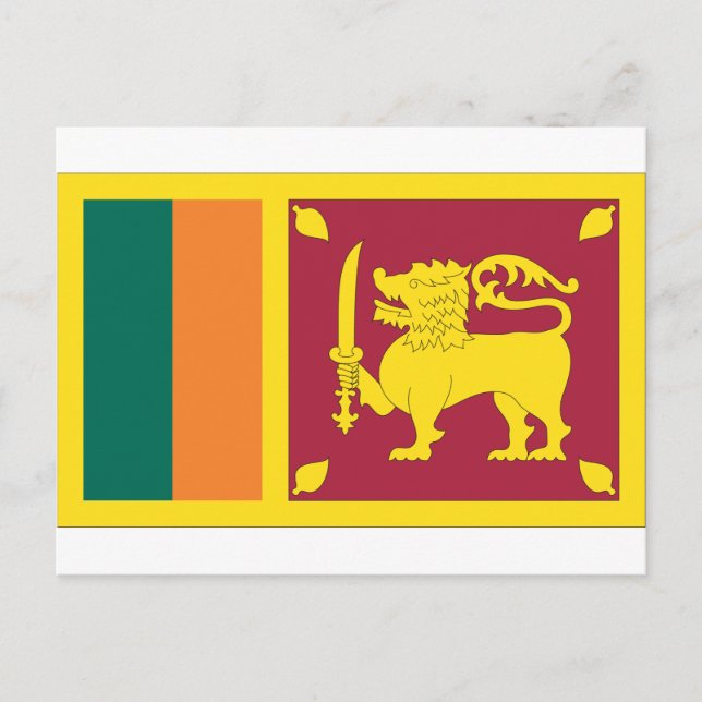 Postal Bandera de Sri Lanka (Anverso)