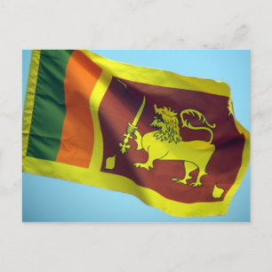Postal bandera de sri lanka