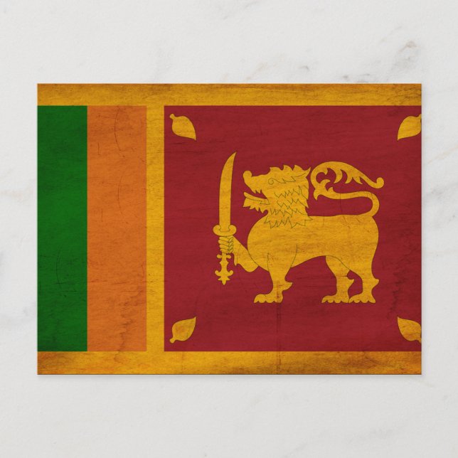 Postal Bandera de Sri Lanka (Anverso)