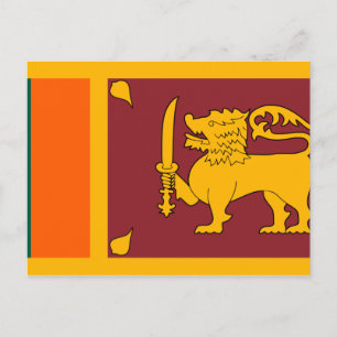Postal Bandera de Sri Lanka