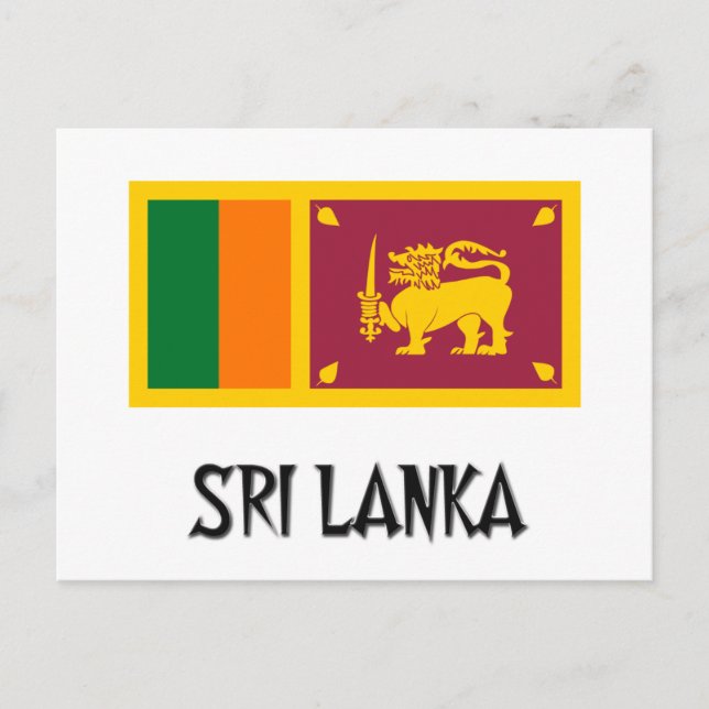 Postal Bandera de Sri Lanka (Anverso)
