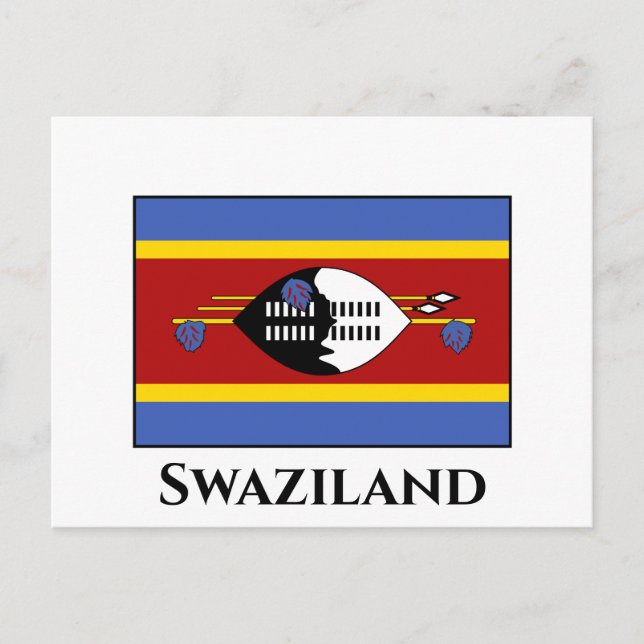 Postal Bandera de Suazilandia (Anverso)
