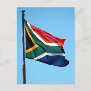 Postal bandera de sudáfrica