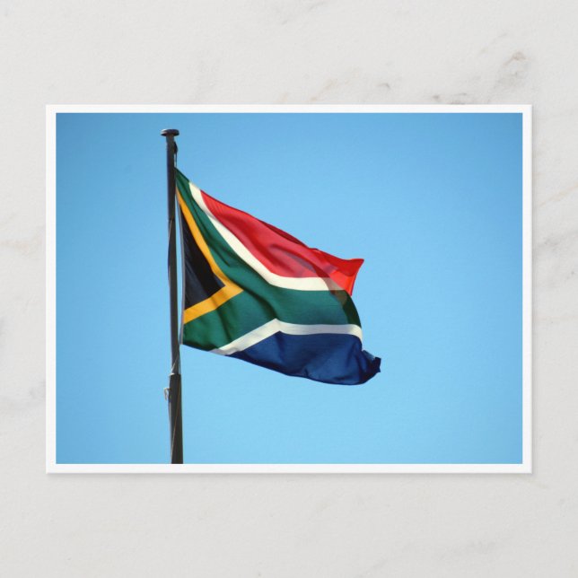 Postal bandera de sudáfrica (Anverso)