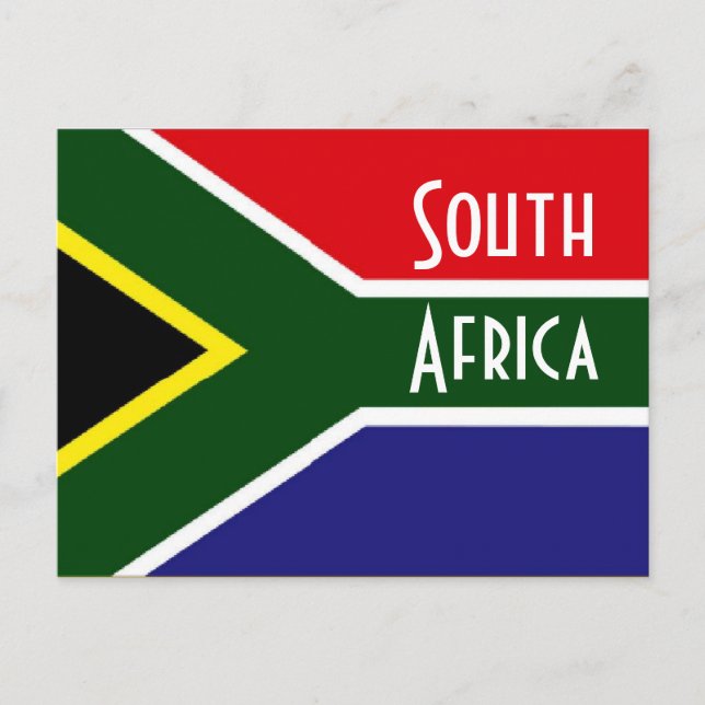 Postal Bandera de Sudáfrica (Anverso)