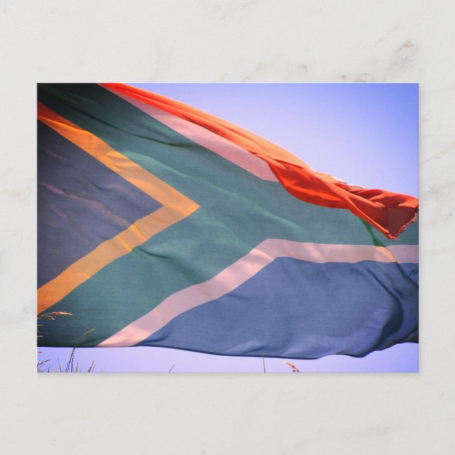 Postal bandera de sudáfrica (Anverso)