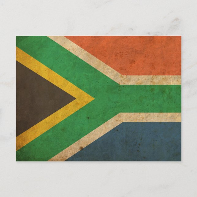 Postal Bandera de Sudáfrica antigua (Anverso)