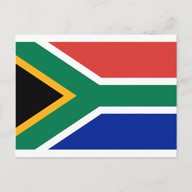 Postal Bandera de Sudáfrica - Vlag van Suid-Afrika (Anverso)