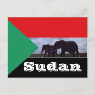Postal Bandera de Sudán
