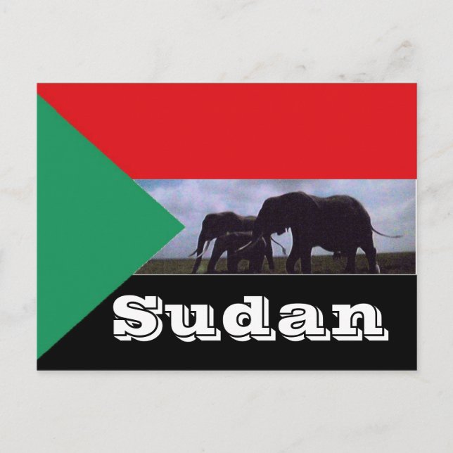Postal Bandera de Sudán (Anverso)