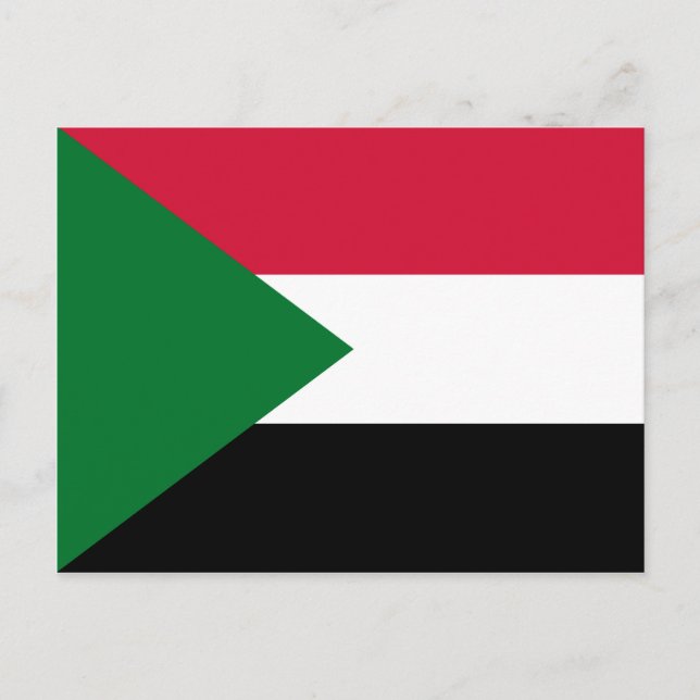 Postal Bandera de Sudán (Anverso)