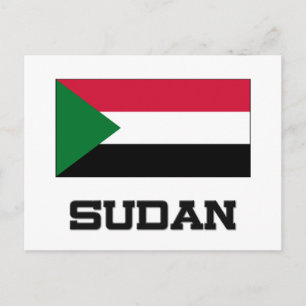 Postal Bandera de Sudán