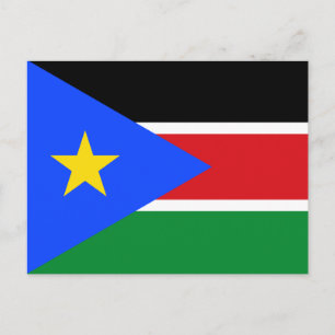 Postal Bandera de Sudán del Sur