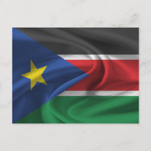 Postal Bandera de Sudán del Sur