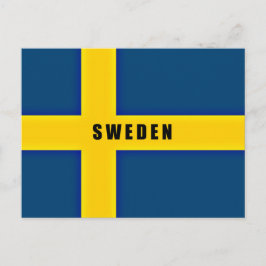 Postal Bandera de Suecia