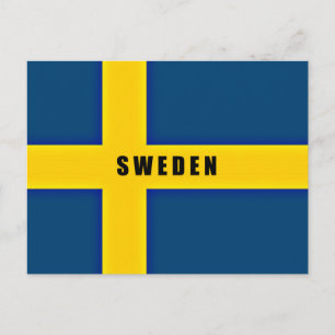 Postal Bandera de Suecia