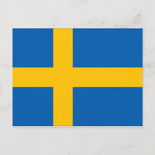 Postal Bandera de Suecia