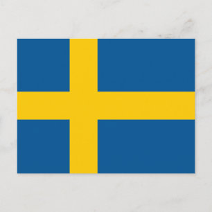 Postal Bandera de Suecia