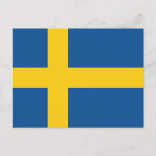 Postal Bandera de Suecia
