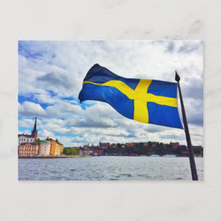 Postal Bandera de Suecia
