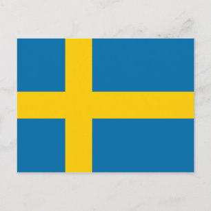 Postal Bandera de Suecia