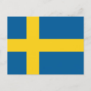 Postal Bandera de Suecia