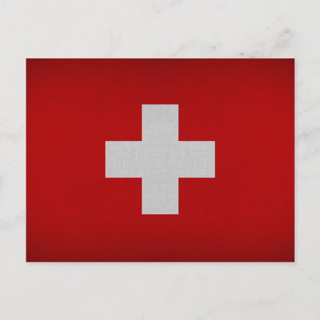 Postal Bandera de Suiza (Anverso)