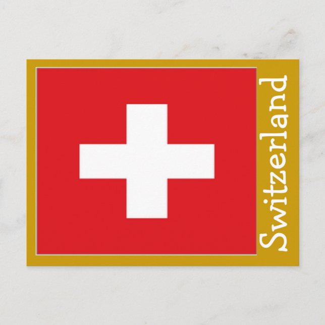 Postal Bandera de Suiza (Anverso)