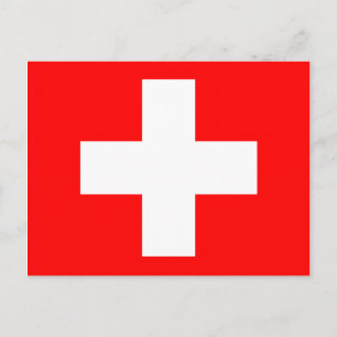 Postal bandera de suiza