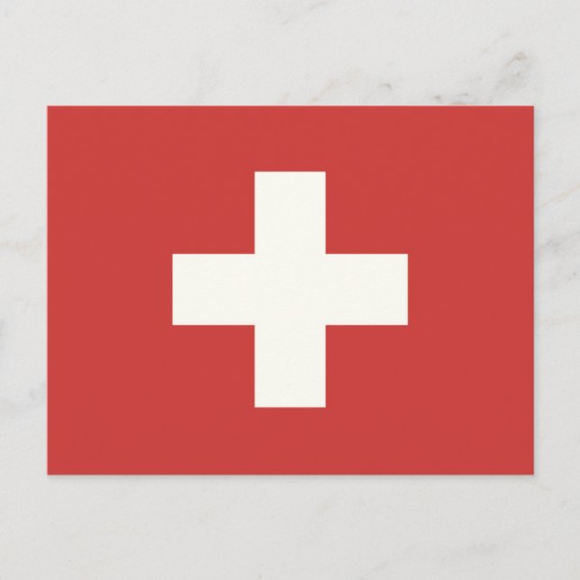 Postal Bandera de Suiza (Anverso)