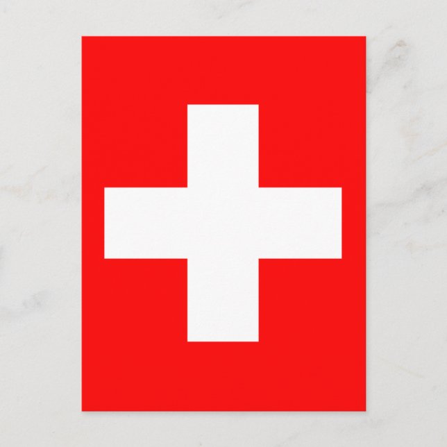 Postal Bandera de Suiza (Anverso)