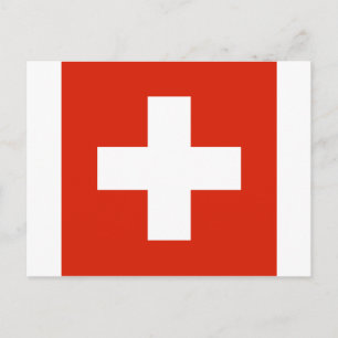 Postal bandera de suiza