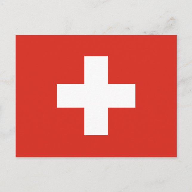 Postal Bandera de Suiza (Anverso)
