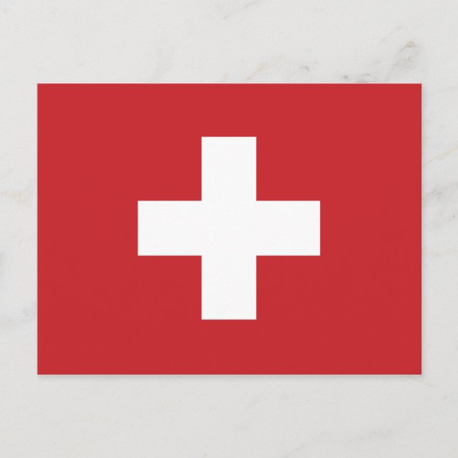 Postal Bandera de Suiza (Anverso)