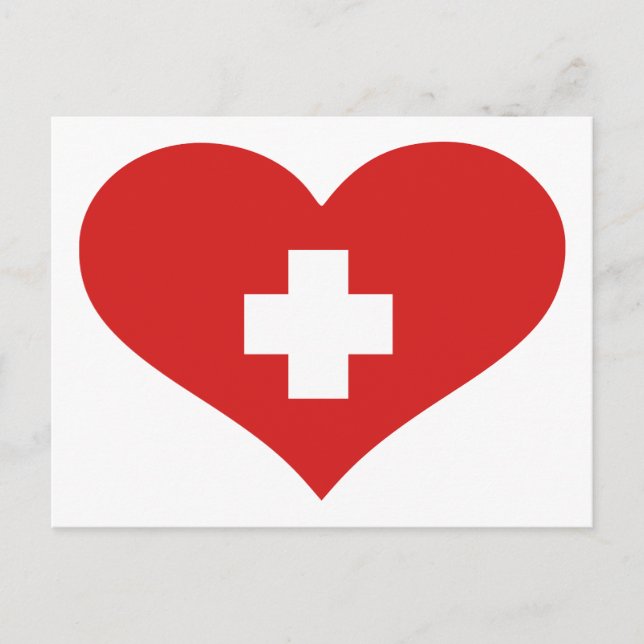 Postal Bandera de Suiza (Anverso)