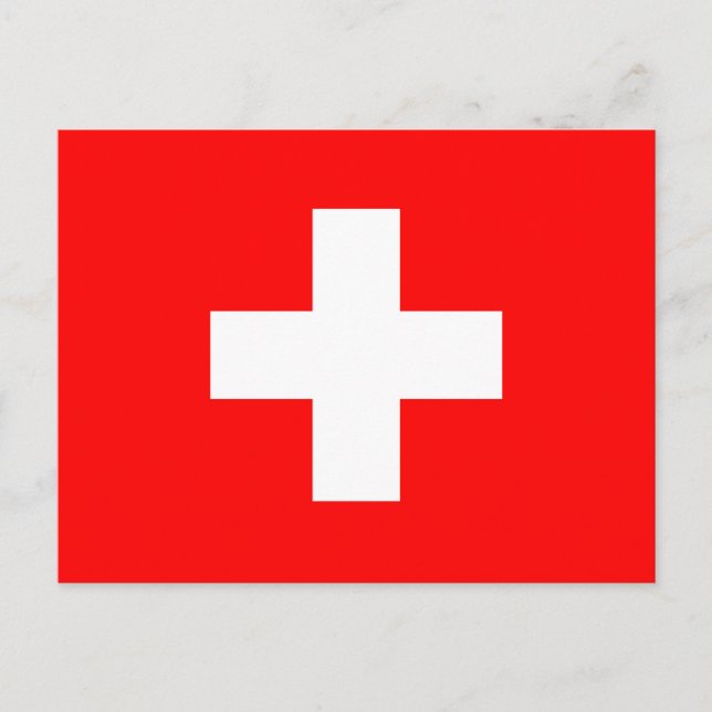 Postal Bandera de Suiza (Anverso)
