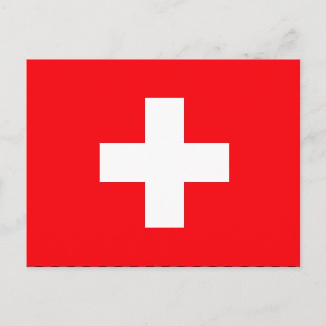 Postal Bandera de Suiza (Anverso)