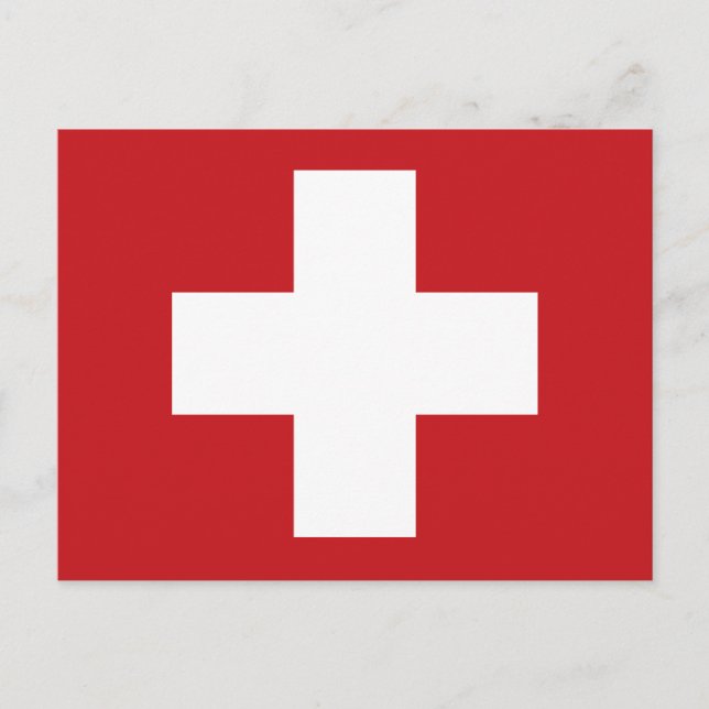 Postal Bandera de Suiza (Anverso)