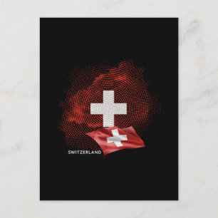 Postal bandera de Suiza