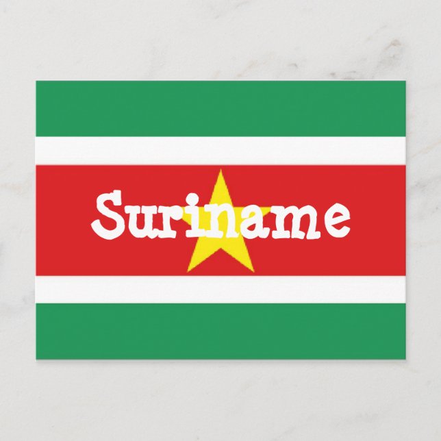 Postal Bandera de Surinam (Anverso)