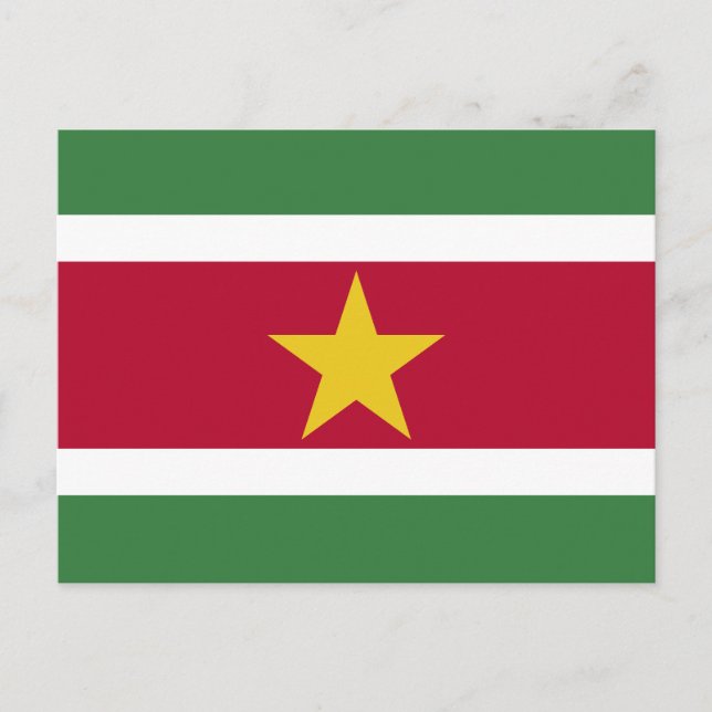 Postal Bandera de Surinam (Anverso)