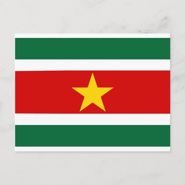 Postal Bandera de Surinam (Anverso)
