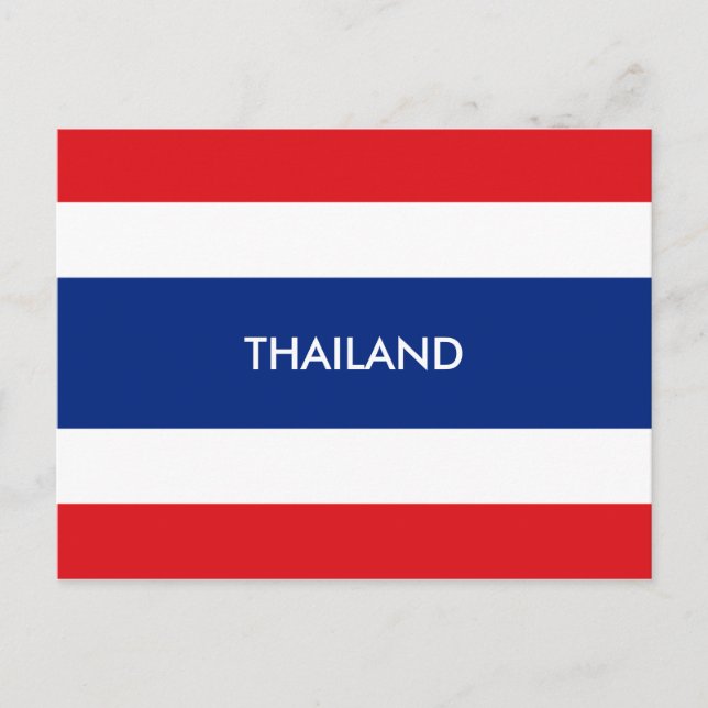 Postal bandera de tailandia (Anverso)
