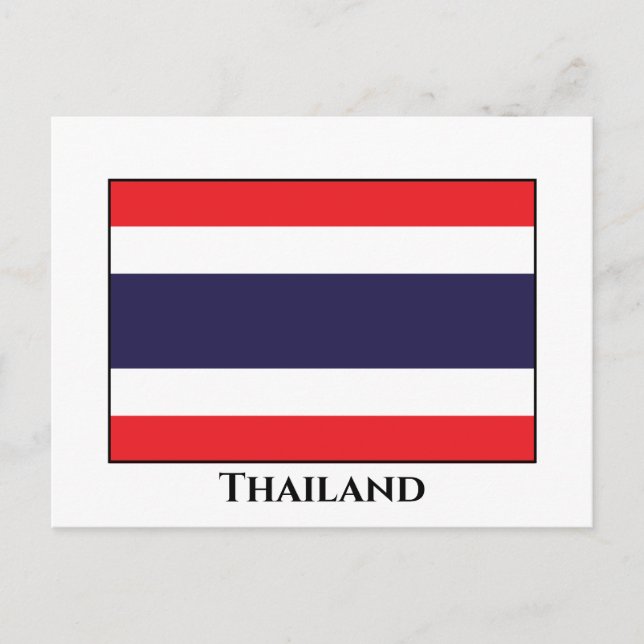 Postal Bandera de Tailandia (Anverso)