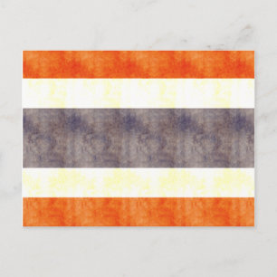 Postal Bandera de Tailandia retro vintage