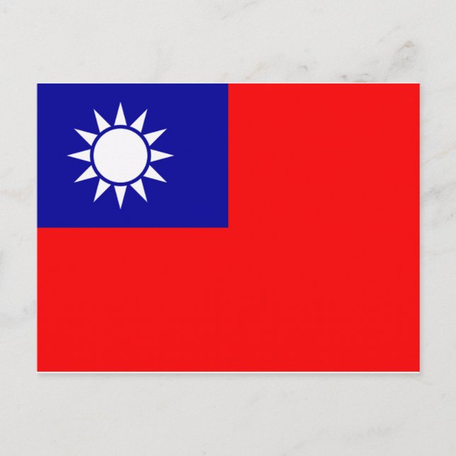 Postal Bandera de Taiwán (Anverso)