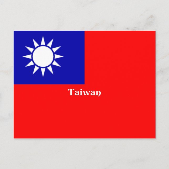 Postal Bandera de Taiwán (Anverso)