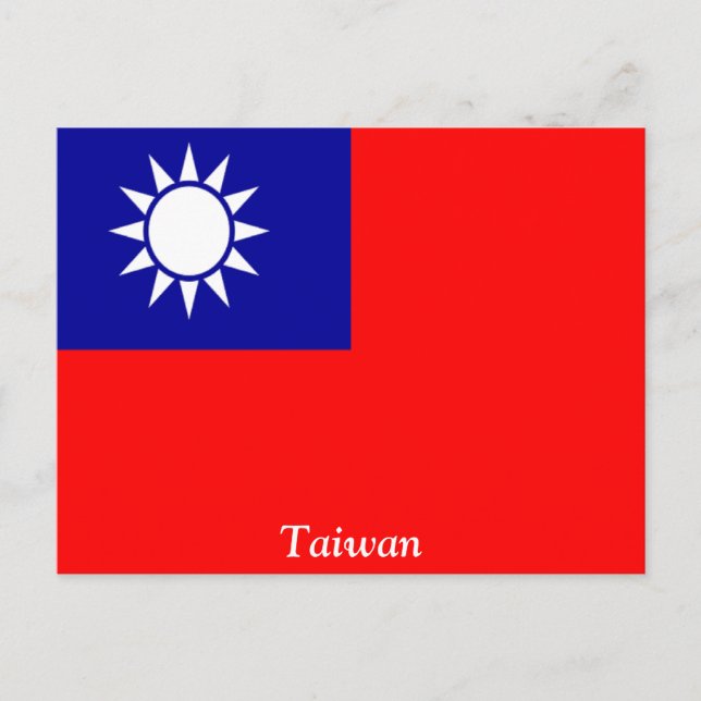Postal Bandera de Taiwán (Anverso)